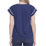 Double-Layer V-Neck Blouse, Petite