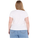 Plus Size V-Neck Front Tie Pullover Top