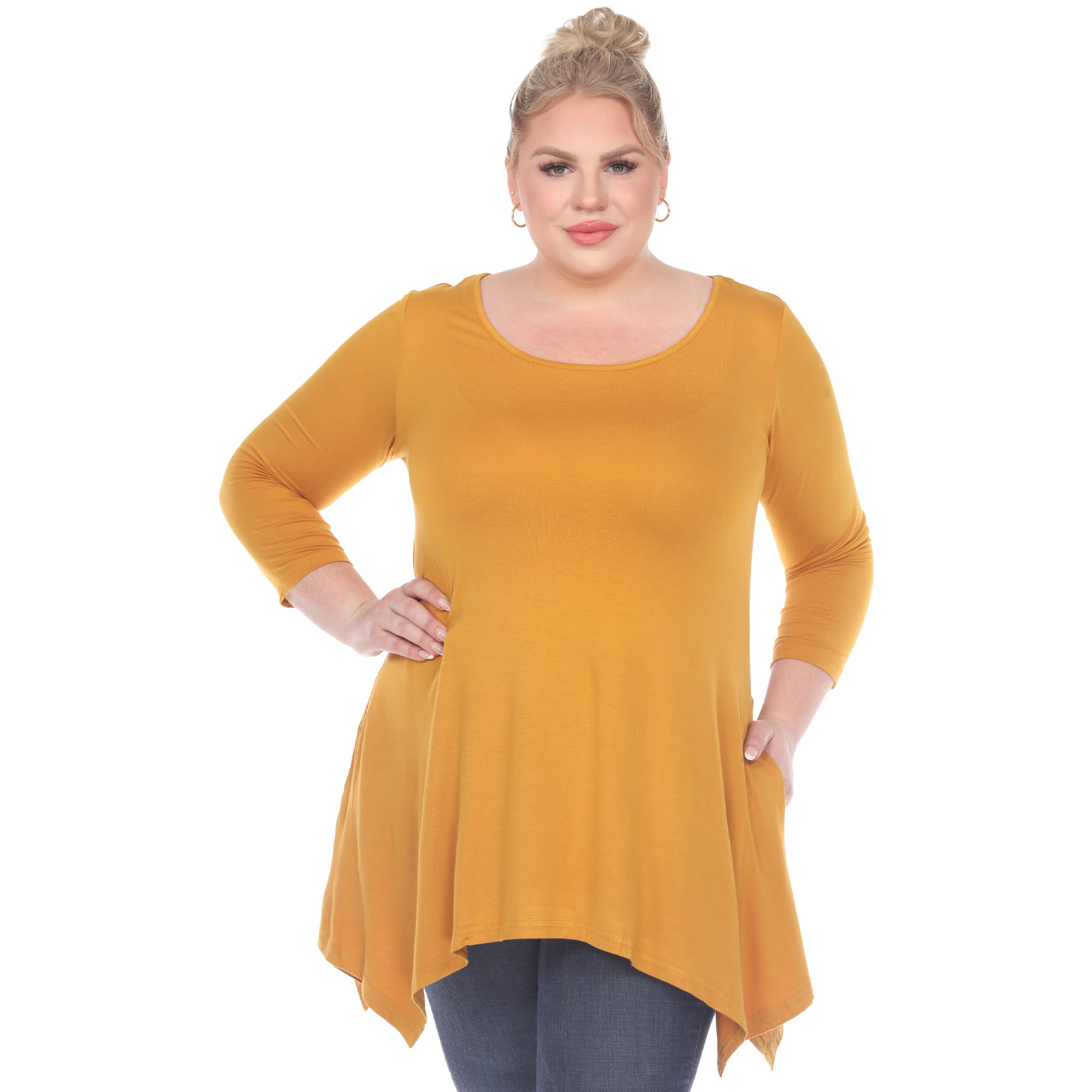Makayla Tunic Top - Plus - DressbarnShirts & Blouses
