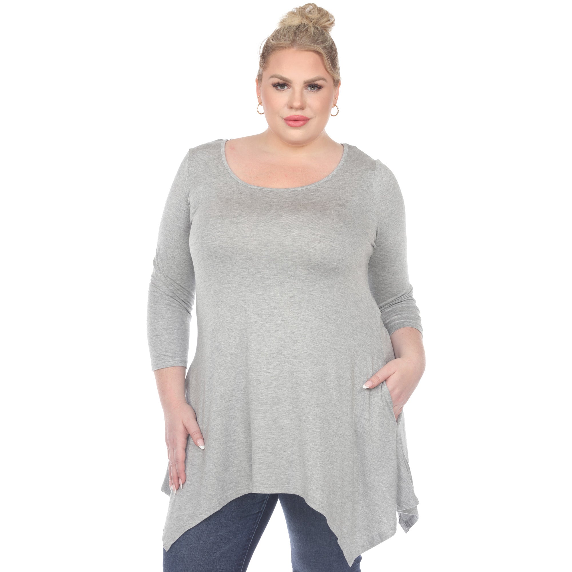 Makayla Tunic Top - Plus - DressbarnShirts & Blouses