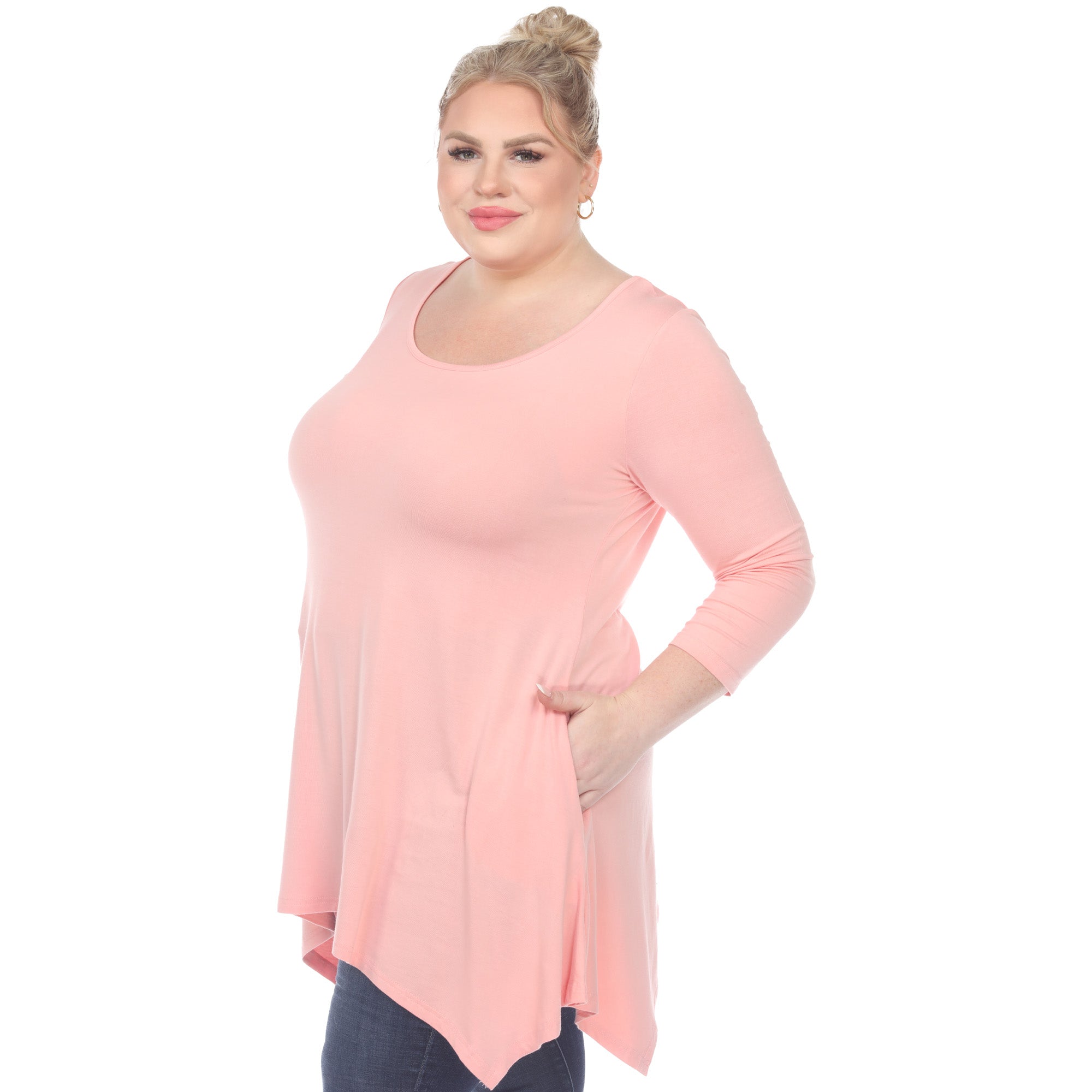 Makayla Tunic Top - Plus - DressbarnShirts & Blouses
