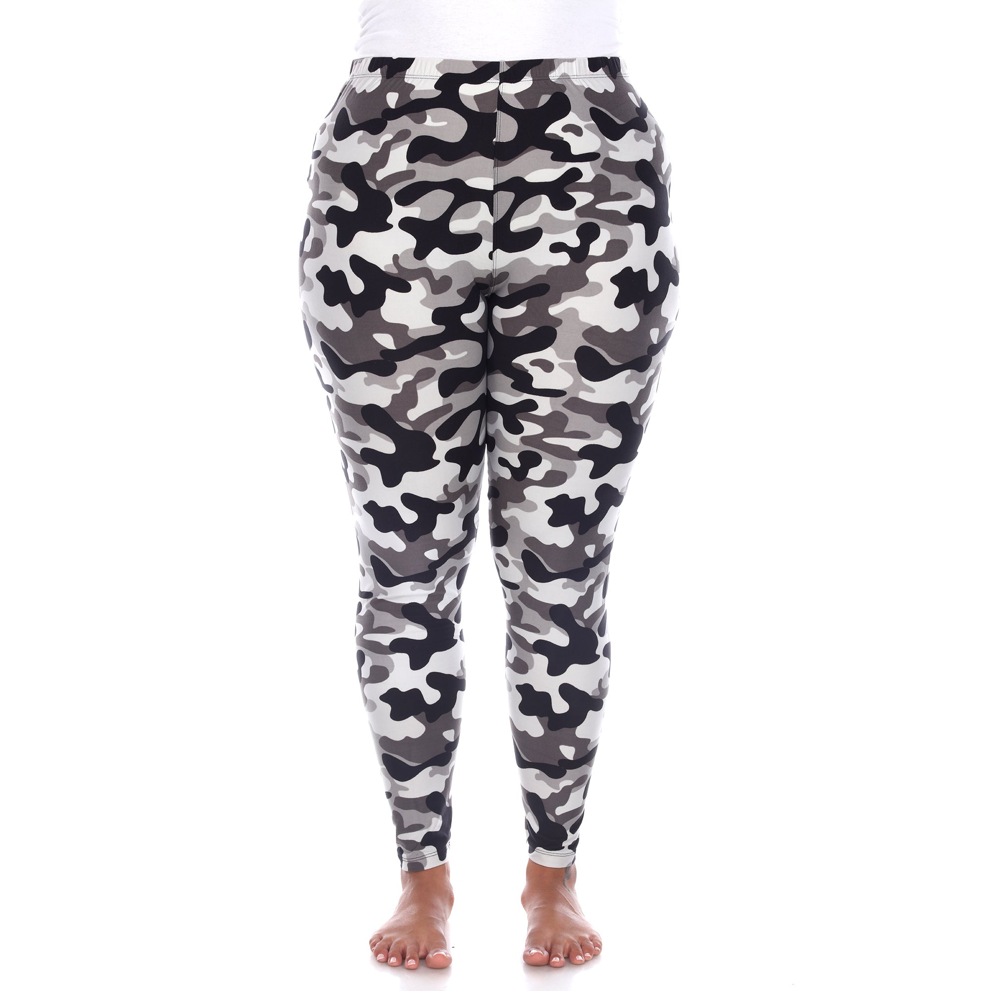 Super Soft Camo Printed Leggings - Plus