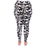 Super Soft Camo Printed Leggings - Plus