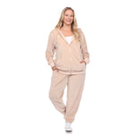 White-Mark-Women's--2-Piece-Velour-Tracksuit-Set-Plus-Outfit-Sets