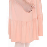 Plus Size Flutter Sleeve Ruffle Tiered Dress