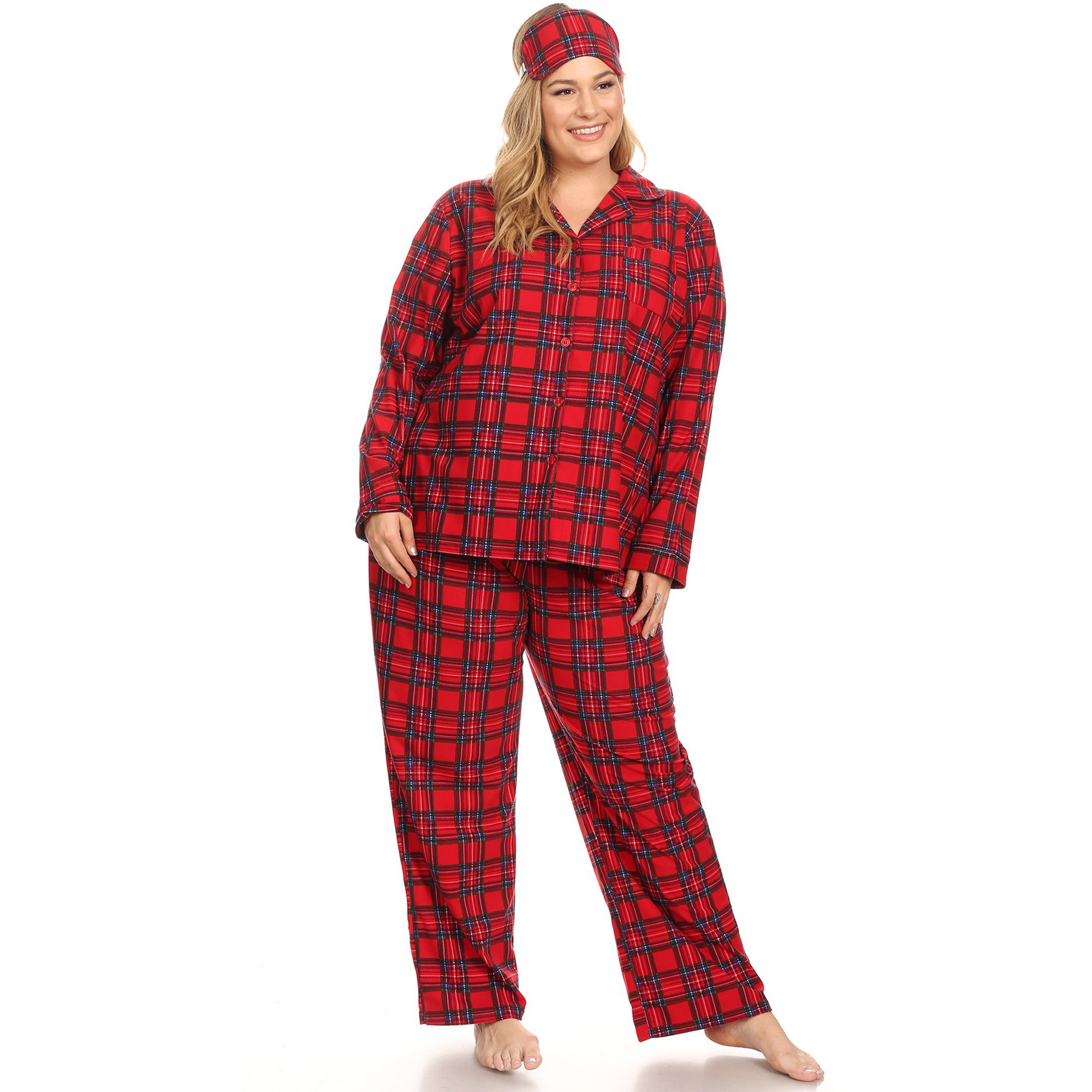 Three-Piece Pajama Set - Plus - DressbarnLounge Sets