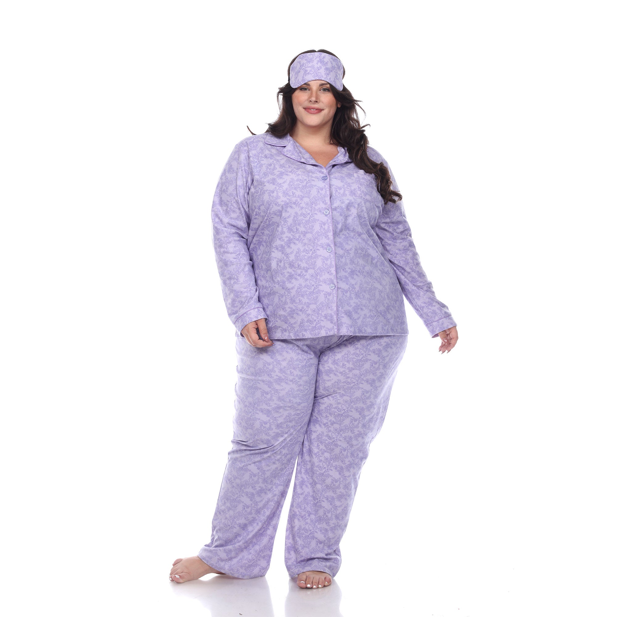 Three-Piece Pajama Set - Plus - DressbarnLounge Sets