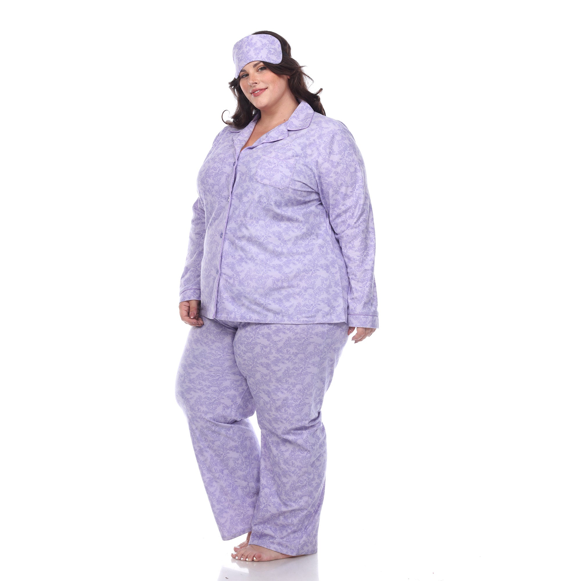 Three-Piece Pajama Set - Plus - DressbarnLounge Sets