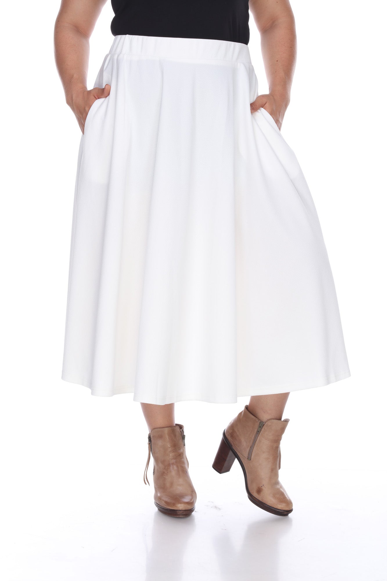 Tasmin Flare Midi Skirts - Plus - DressbarnSkirts