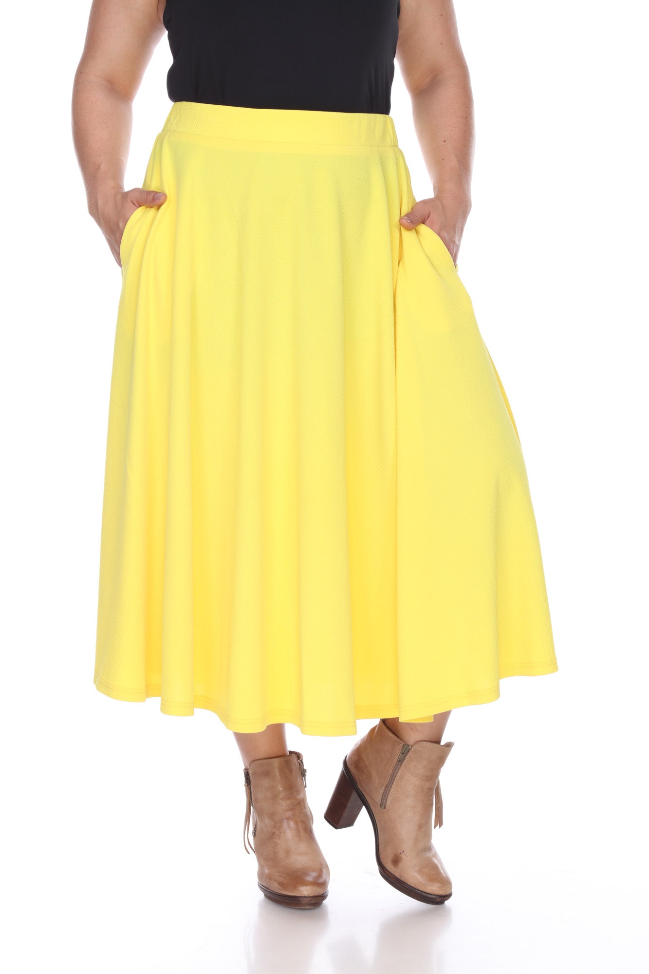 Tasmin Flare Midi Skirts - Plus - DressbarnSkirts