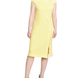 Banana Cap Sleeve Exposed Zipper Dress - Petite