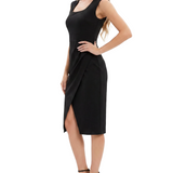 Sleeveless Square Neck Sheath Dress, Petite
