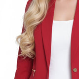 NY Collection Petite Cropped Long Sleeve Crepe Jacket