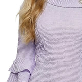 NY Collection Petite 3/4 Sleeve Shawl Collar Dress