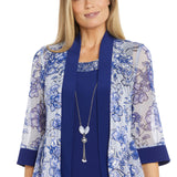 R & M Richards 2 Piece Jacket Dress in Royal Blue