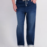 Westport Signature Straight Leg 5-Pocket Lux Sweatpant Jean - Dark Wash