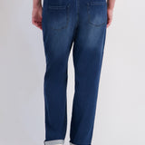 Westport Signature Straight Leg 5-Pocket Lux Sweatpant Jean - Dark Wash