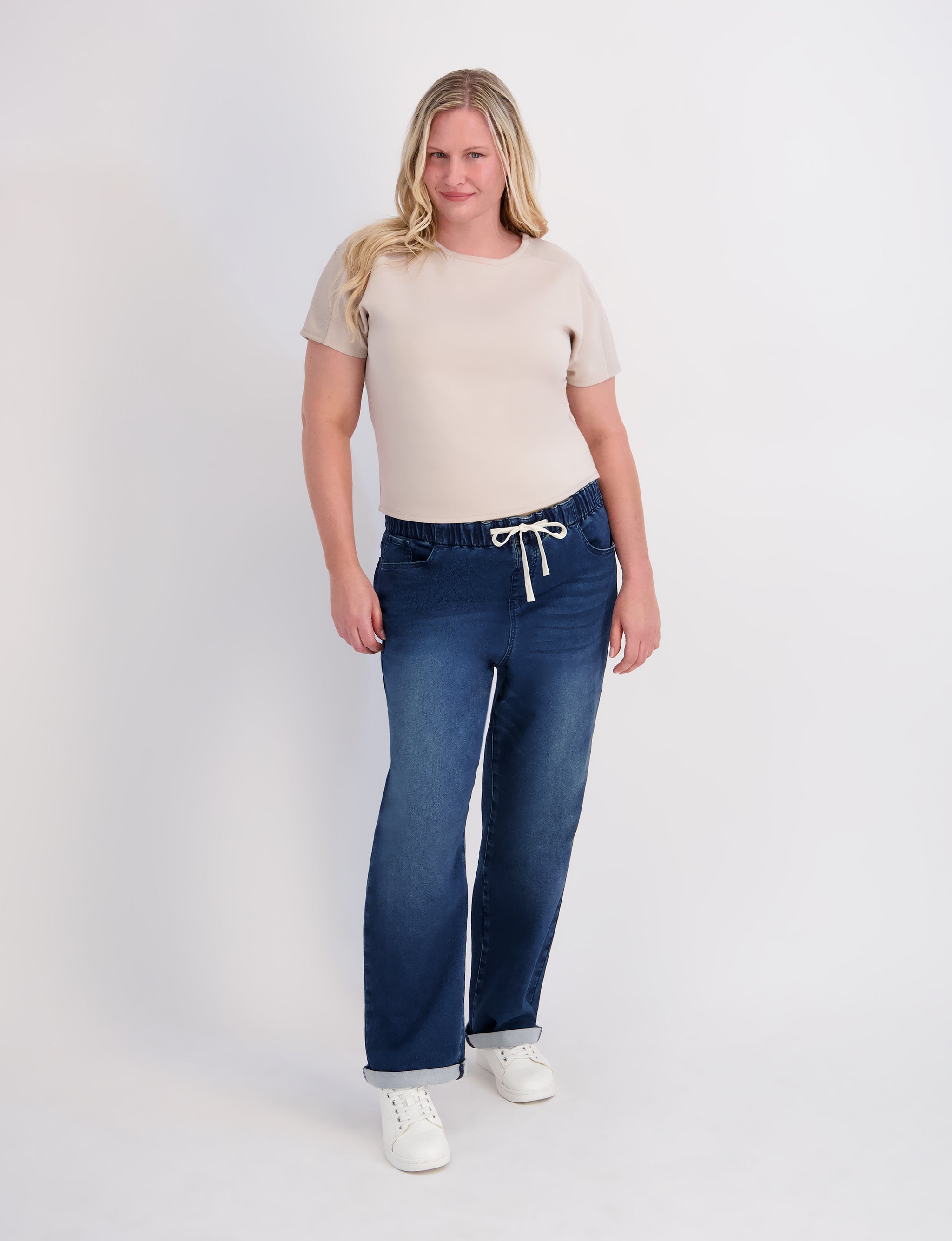 Westport Signature Straight Leg 5-Pocket Lux Sweatpant Jean - Dark Wash