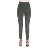 Women's Flutter Sleeve Top and Scuba Pants Set - Olive