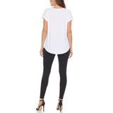 Women's Dolman Top and Scuba Pants Set - White
