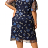 Sonnet Embroidered Cocktail Dress - Plus