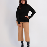 Sweater Rib Tunic - Jetblack