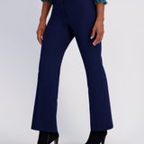 Roz & Ali™ Secret Agent Trouser With Cateye Pockets And Zipper - Navy - Petite