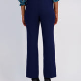 Roz & Ali™ Secret Agent Trouser With Cateye Pockets And Zipper - Navy - Petite