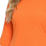 NY Collection Plus Size 3/4 Pearl-Detail Petal Sleeve Dress