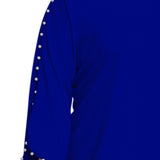 Sapphire 3/4 Pearl-Detail Petal Sleeve Dress - Plus