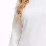 NY Collection Plus Size 3/4 Pearl-Detail Petal Sleeve Dress
