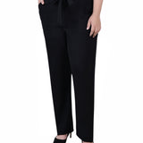 Full Length Paper Bag Waist Pants, Plus