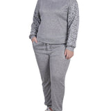 NY Collection Plus Size Long Sleeve Jogger Set