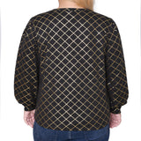 NY Collection Plus Size Bishop Sleeve Pullover Top