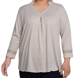 NY Collection Plus Size Long Sleeve Swing Tunic