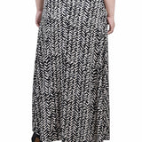 Maxi Skirt With Sash Waist Tie, Plus