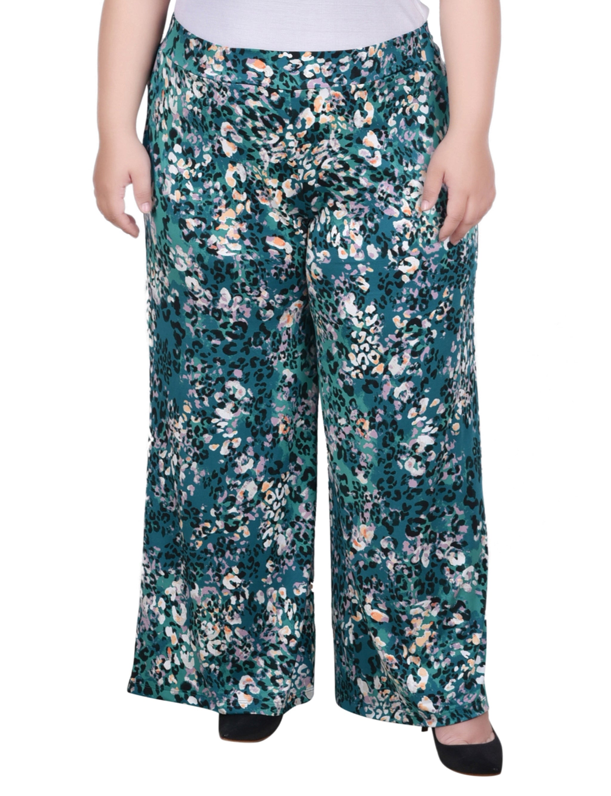 Wide Leg Pull-On Pant, Plus