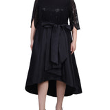 NY Collection Plus Size Sequin and Jacquard Holiday Dress