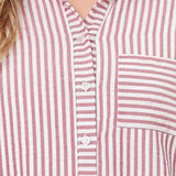 3/4 Sleeve Roll Tab Blouse, Plus