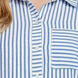 3/4 Sleeve Roll Tab Blouse, Plus