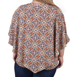 NY Collection Plus Size Elbow Sleeve Poncho Top