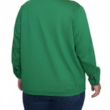 NY Collection Plus Size Long Sleeve Ponte Cropped Jacket