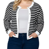 NY Collection Plus Size Long sleeve Ribbed Cardigan