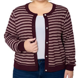 NY Collection Plus Size Long sleeve Ribbed Cardigan
