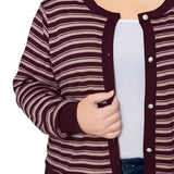 NY Collection Plus Size Long sleeve Ribbed Cardigan