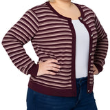 NY Collection Plus Size Long sleeve Ribbed Cardigan