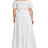 Off The Shoulder Maxi Dress, Plus