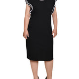 NY Collection Plus Size Ruffle-Sleeve Dress