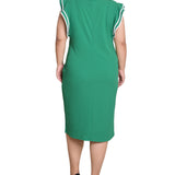 NY Collection Plus Size Ruffle-Sleeve Dress