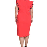 NY Collection Plus Size Ruffle-Sleeve Dress